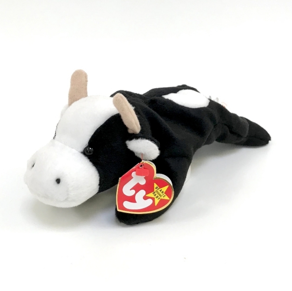 Official TY Beanie Baby, DAISY THE COW, Rare Retired Star Tag, 1993-1994 Errors